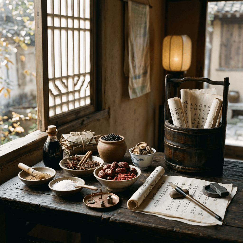 Tang dynasty preserved foods and measured ingredients